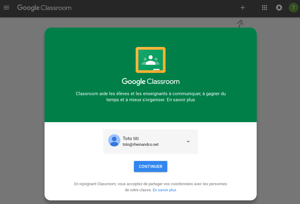 Google classroom pour les enseignants